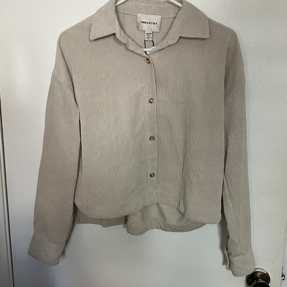 INDUSTRY Tops - New with tags Industry Women's Beige Button Down Shirt Size XS